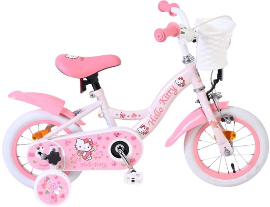 Hello Kitty Kinderfiets - Meisjes - 12 inch - Roze van Merkloos