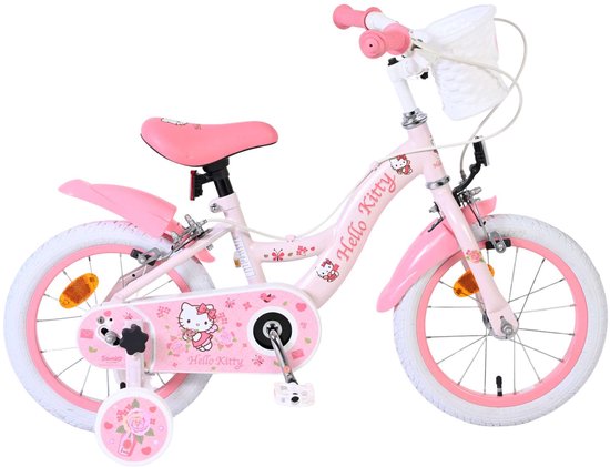 Hello Kitty Kinderfiets - Meisjes - 14 inch - Roze - Twee handremmen