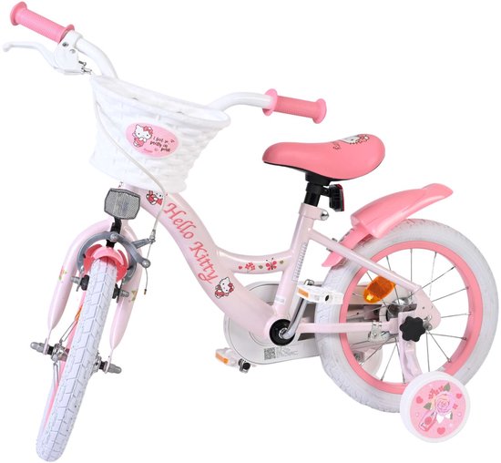 Hello Kitty Kinderfiets - Meisjes - 14 inch - Roze van Merkloos