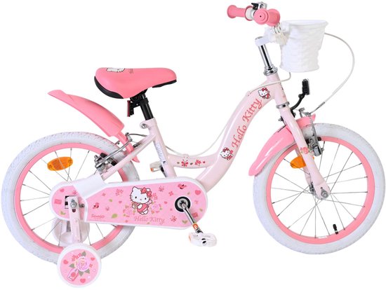 Hello Kitty Kinderfiets - Meisjes - 16 inch - Roze - Twee Handremmen