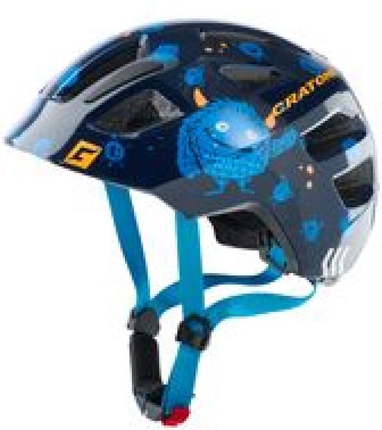 Helm cratoni maxster monster blue glossy xs-s van Cratoni