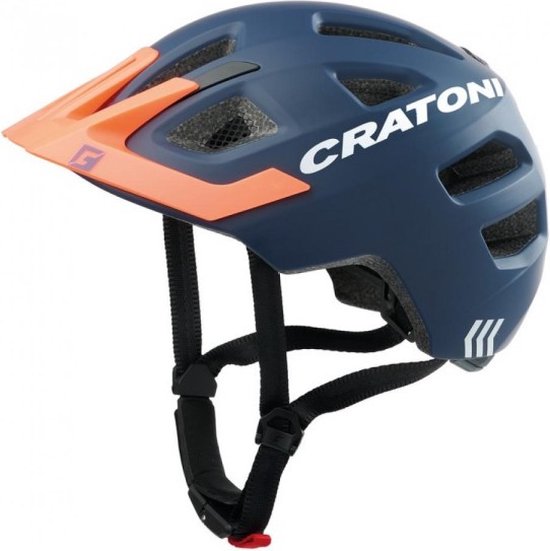 Helm cratoni maxster pro blue-orange matt xs-s van Cratoni
