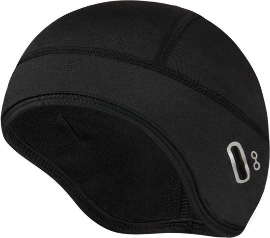 Helmmuts geschikt voor Fiets / Scooter / Motor - Fietskleding Winter - One Size - Zwart van Merkloos