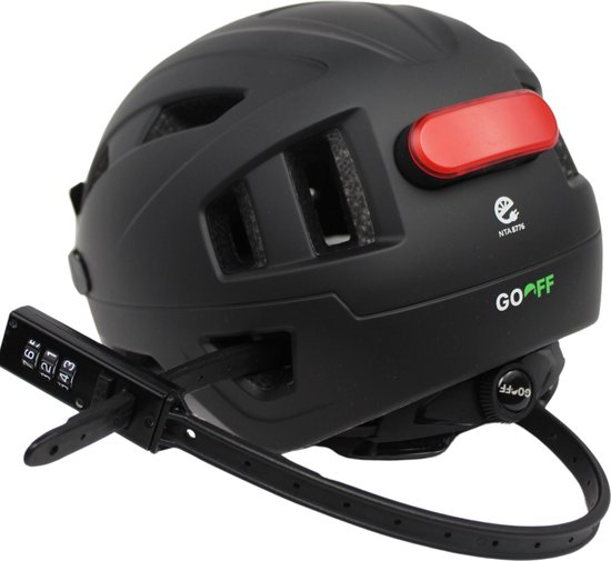 Helmslot - voor fietshelm of wielrenhelm - ook voor skihelm - smal en sterk - cijferslot van FastRider