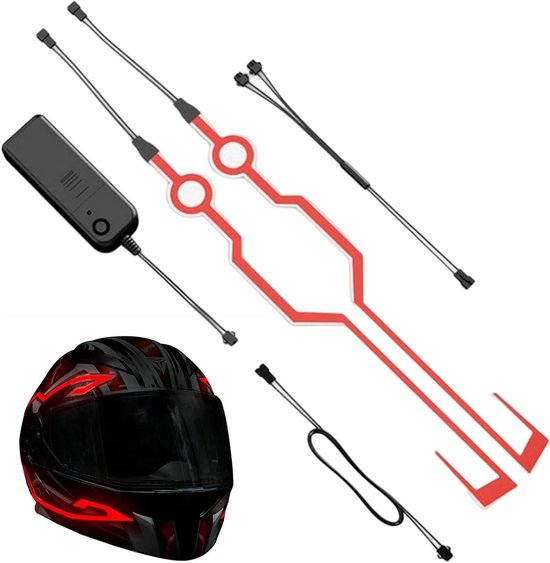 Helmverlichting Strip - Nachtzicht Accessoire - Veiliger Rijden - Waterdicht en Schokbestendig - 14 cm Breed - Groen