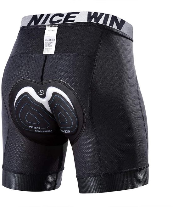 Heren Fietsbroek Zeem - 4D Pad - Ademend Sneldrogend - 1 Stk - M - Zwart