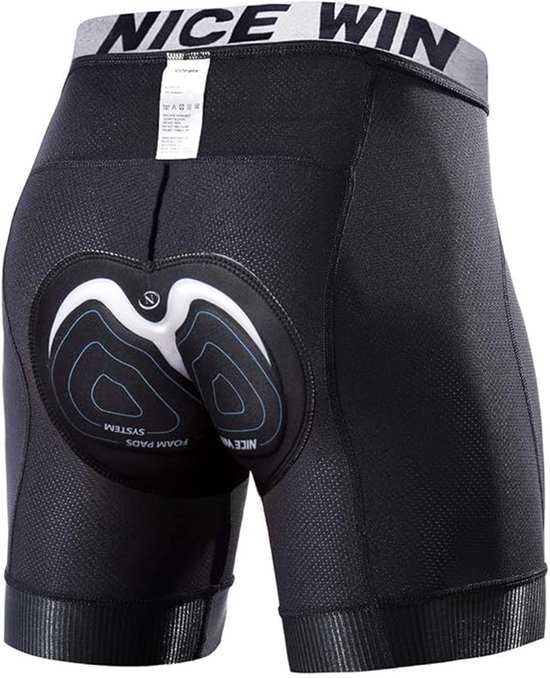 Heren Fietsbroek Zeem - 4D Pad - Ademend Sneldrogend - 1 Stk - XXL - Zwart