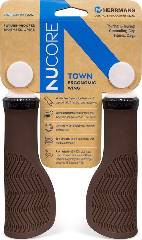 Herrmans Town Wave Handvatten Bruin 130 mm van Herrmans