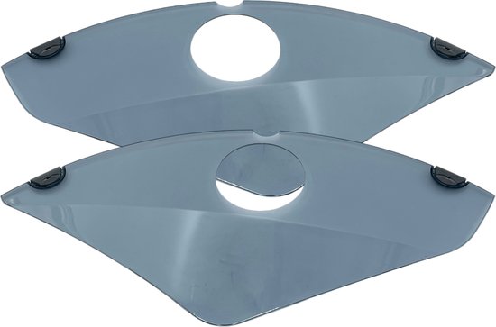 Hesling Jasbeschermer - 28 inch - Transparant - Set van 2 - Eenvoudige Montage van Hesling