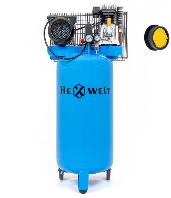 HEXWELT Compressor - Oliecompressor - 100 L - 8 bar - 1800 W - HEXWELT HW-KP-100L