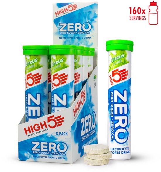 High 5 - Zero Active Hydration Tabs - Citrus - 20x8 - Display - Hydrotabs