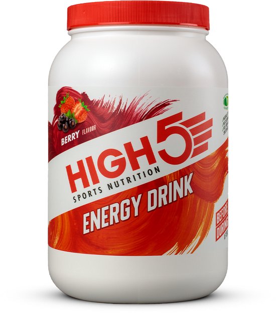 HIGH5 - Energydrink - 2200gr - Bessen smaak - Isotone Energiedrank - Electrolyte - Elektrolyten + Koolhydraten Sportdrank - 2 : 1 fructose van High5