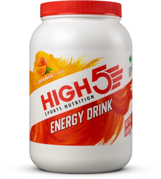 HIGH5 - Energydrink - 2200gr - Sinaasappel smaak - Isotone Energiedrank - Electrolyte - Elektrolyten + Koolhydraten Sportdrank - 2 : 1 fructose