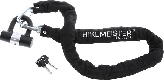 Hikemeister ® ART 3 Kettingslot 120 cm / Fietsslot / Ebike / Fatbike / Scooterslot / Motorslot / Schijfremslot van Hikemeister