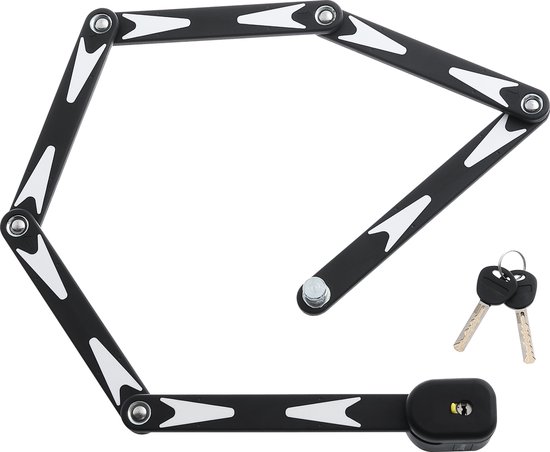 Hikemeister ® Vouwslot ART 2 - 95cm Fietsslot / Fatbike / Fietsslot / Ebike / Mountainbike slot / Racefiets slot / BMX slot met bevestiging van Hikemeister