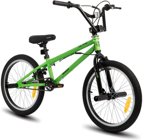 Hiland 20 Inch Freestyle BMX Fiets - Voor Kinderen & Jeugd - 360 Graden Gyro Systeem - Inclusief 4 Pegs (Voetsteunen) - Meerdere Kleuren - Geschikt voor buitenactiviteiten in de lente