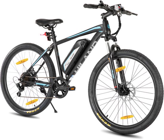 Hiland 26 Inch Elektrische Mountainbike (E-MTB) - 7 Versnellingen - 250W Motor - 36V 7.8Ah Batterij - Schijfremmen - Zwart van Merkloos