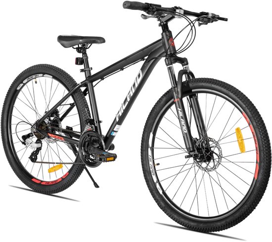 Hiland Bedrock Mountainbike - 27.5 Inch - 24 Versnellingen - Shimano - Hydraulische Schijfremmen - Aluminium Frame - Matzwart