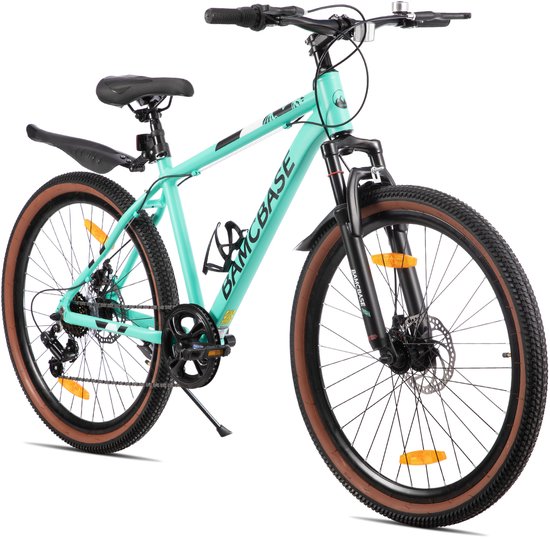 Hiland Bloomer 26 Inch Mountainbike - 7 Versnellingen Hardtail MTB met Mechanische Schijfremmen - Aluminium Frame - Unisex Volwassen - Groen