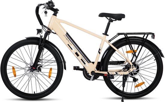 HILAND Elektrische Mountainbike - 26 inch - 250W Motor - 36V 10.4Ah Accu - E-MTB - 7 Versnellingen - Dubbele Schijfremmen - Heren & Dames van Hiland