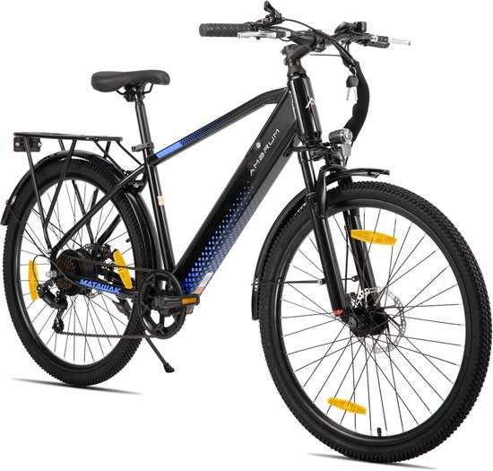 HILAND Elektrische Mountainbike - 26 inch - 250W Motor - 36V 10.4Ah Accu - E-MTB - 7 Versnellingen - Schijfremmen - Unisex van Hiland