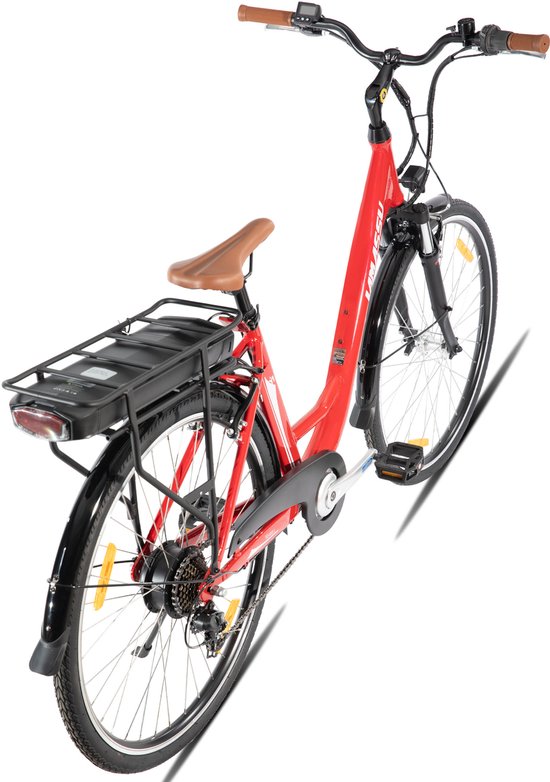 HILAND Montura Elektrische Mountainbike - 28 inch - 250W Motor - 36V 10.4Ah Accu - E-MTB - 7 Versnellingen - Aluminium Frame - Heren & Dames