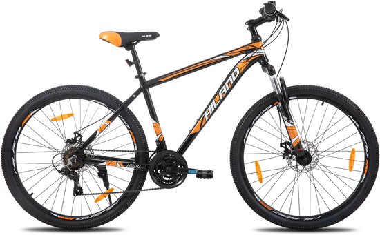 HILAND Mountainbike 26 inch - Unisex MTB - 18 Versnellingen - Lichtgewicht Aluminium Frame - Schijfremmen - 3/6-Spaaks Sportvelgen van Hiland