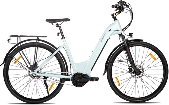 HILAND Overstreet E-Bike Dames - 28 inch - Hydraulische Schijfremmen - 3 Speed Naafversnelling - 250W - 10.4Ah Accu - Lage Instap
