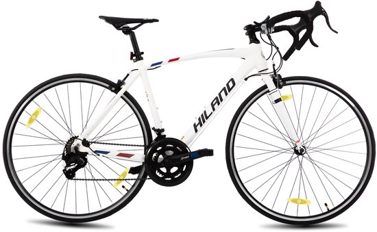 HILAND Racefiets - 700C - 14 Versnellingen - Lichtgewicht Aluminium Frame - Wielrenfiets voor Heren & Dames - 28 Inch van Hiland