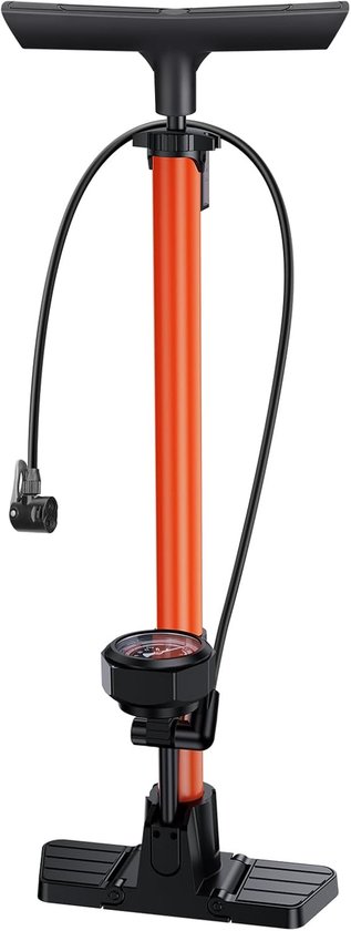 Hogedruk fietspomp met manometer voor Racefiets MTB en Ballen - Universele Ventieladapter