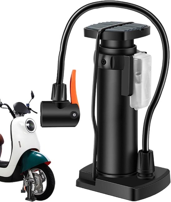 Hogedruk Fietspomp - Mini Fietspomp - Banden Oppompen - Draagbaar Ontwerp - 140 PSI - Zilver