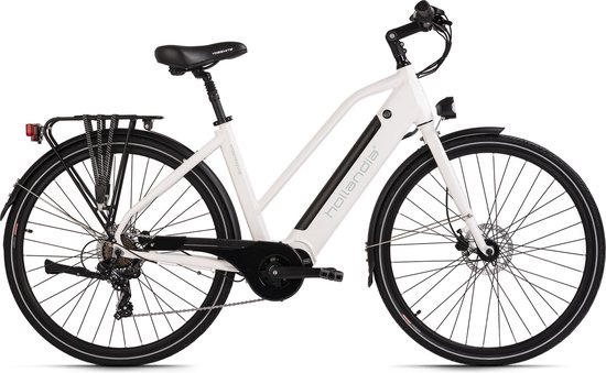 Hollandia Fiets (elektrisch) Alu E-Citybike Dames Hollandia Mantova 28'' E-Bike wit 7 versnellingen - 49 cm van Hollandia