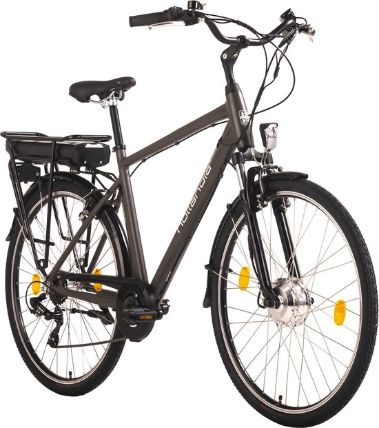 Hollandia Fiets (elektrisch) Empfohlene Körpergröße: 145 - 190 cmE Citybike Herren 28'' Hollandia Zagon grau 6-Gang - 53 cm van Hollandia