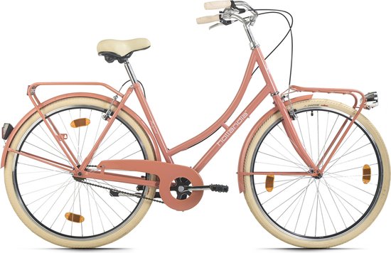 Hollandia Fiets Hollandrad Damen 28 inch Feelgood Singlespeed - 53 cm - rood