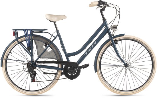 Hollandia Hollandrad 28" Moves Blauw – 6 Versnellingen – Framemaat 50 cm van Merkloos