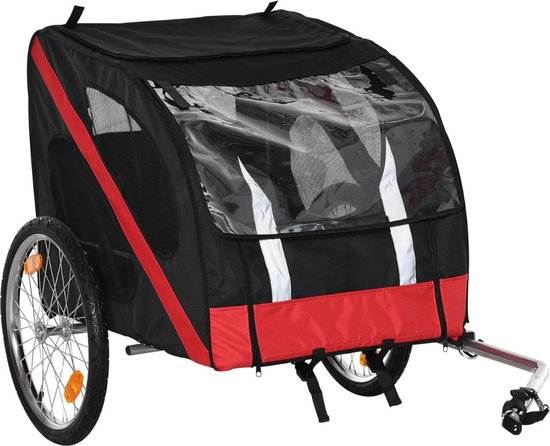 Hondenfietskar Opvouwbaar XL - Hondenfietskar 40kg Hond Weerbestendigd - Hondenfietskar Inklapbaar Voor eBike en Normale Fietsen van WheelzAhead