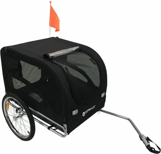 Hondenfietskar Starline Original XL - Zwart - Opvouwbaar - Hondenaanhanger - Fietskar Voor Honden tot 40 KG van InnoPet