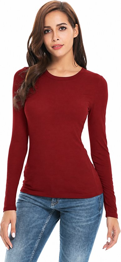 Hoogkwalitatieve Dames Thermo / Fleece / Warmte Shirt | Rood - XL/XXL