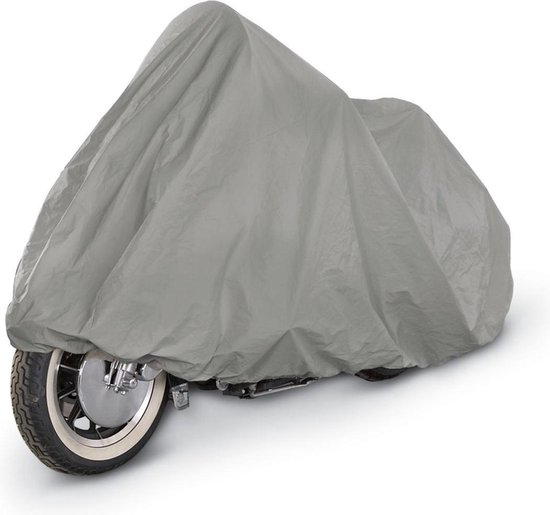 Hoogwaardige Grijze Waterdichte Beschermhoes voor Motor en Scooter - 120x210 cm | Bescherming Tegen Weer en Wind | Binnen en Buiten | Afdekhoes Motoren en Scooters | Waterdicht | Waterafstotend | Afdekzeil | Hoes | Grijs van Merkloos