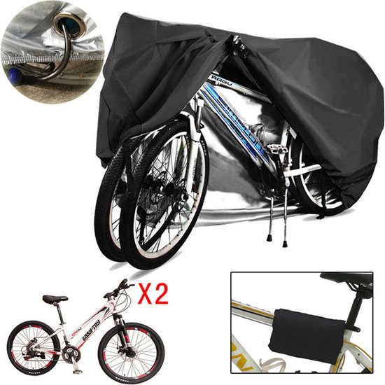 Hoppa! Fietshoes Universeel voor 1 tot 2 Fietsen - Waterdicht - Incl. Opbergtas voor onder het zadel van Hoppa