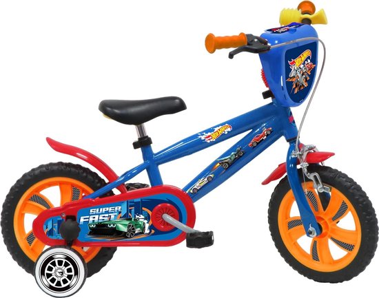 Hot Wheels 12 inch kinderfiets blauw van Hot Wheels