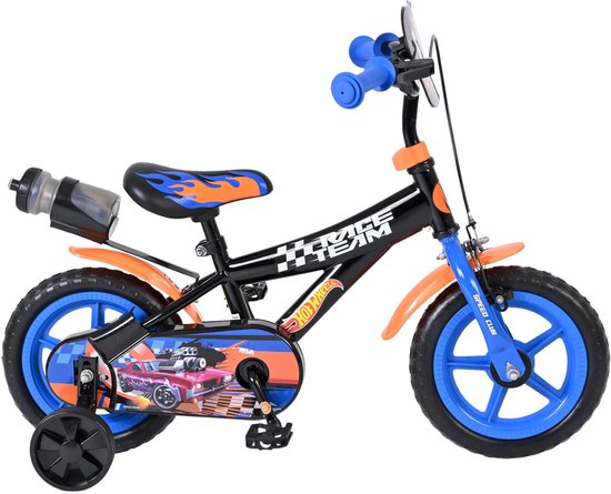Hot Wheels Kinderfiets - Jongens - Mag Wheels - 12 inch - Zwart van Merkloos