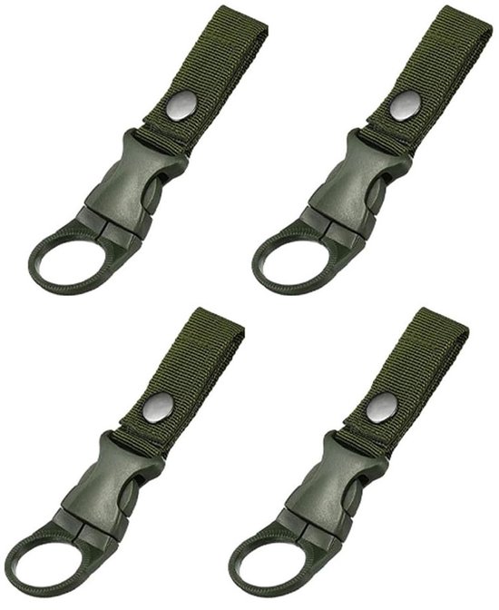 HREDZEO Hangende riem voor waterflessen, 4 stuks nylon riem, flessenhouder, clips, waterflesgesp, draagbare - ShopVlot