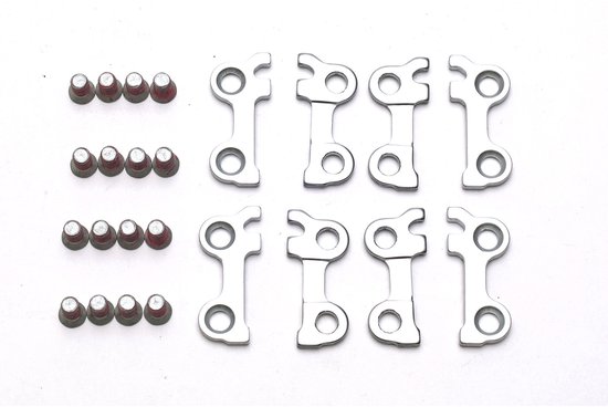 Ht Components T2 Plaat Voor Het Bevestigen Van Schoenplaatjes Zilver