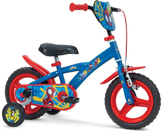 Huffy En71 Spiderman 12´´ Fiets Blauw 24 Months-4 Years Jongen van Merkloos