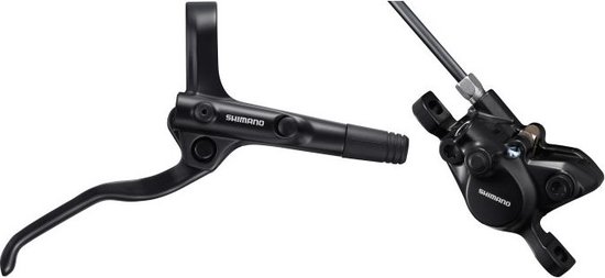 Hydraulische schijfremset Shimano MT200 achter - zonder remschijf - Zwart van Shimano
