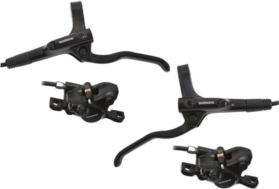 Hydraulische schijfremset Shimano MT200 voor- en achterzijde van Merkloos
