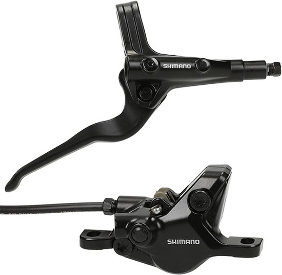 Hydraulische schijfremset Shimano MT402-3 / MT410 achter - zonder remschijf - zwart van Merkloos