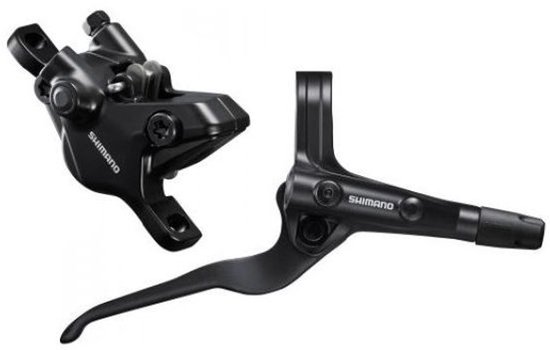 Hydraulische schijfremset Shimano MT402-3 / MT410 voor - zonder remschijf - zwart van Merkloos