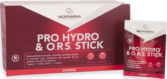 Hydro & O.R.S. Sticks met elektrolyten - smaakloos - Electrolytenmix voor Snelle Vochtopname - past bij elke sportdrank - 30 dosis